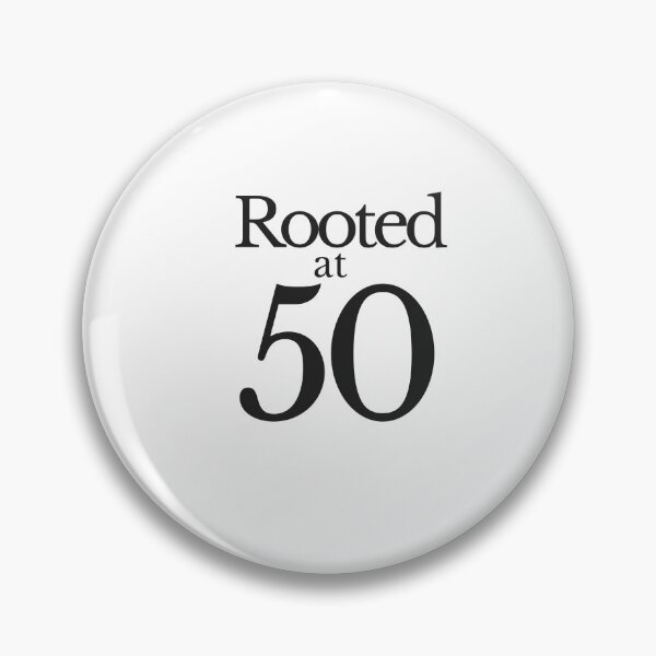Item preview, Rooted at 50 – Elegant 50th Birthday Shirt for Women – Minimalist 50 Years Design designed and sold by CalmMandala.