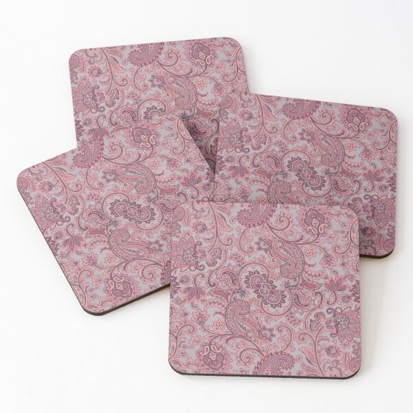 Item preview, Pastel Pink Vintage Paisley Floral Pattern designed and sold by Ruchika413.
