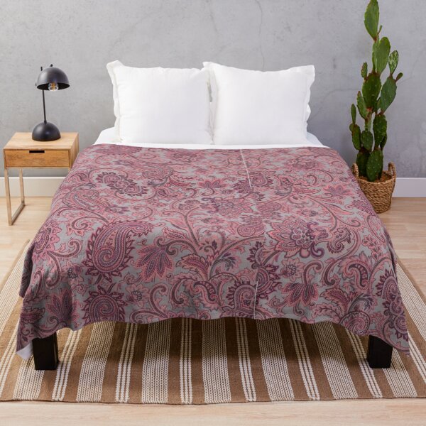 Item preview, Pastel Pink Vintage Paisley Floral Pattern designed and sold by Ruchika413.
