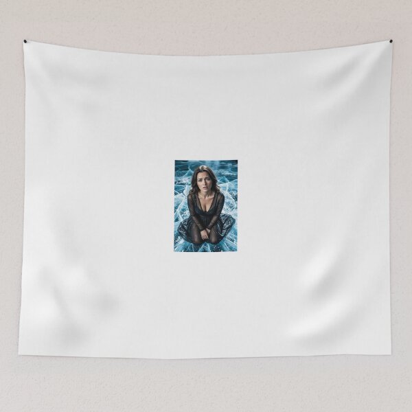 Item preview, Super Effective Brunette On Cracked Blue Ice designed and sold by CathryneDelamort.