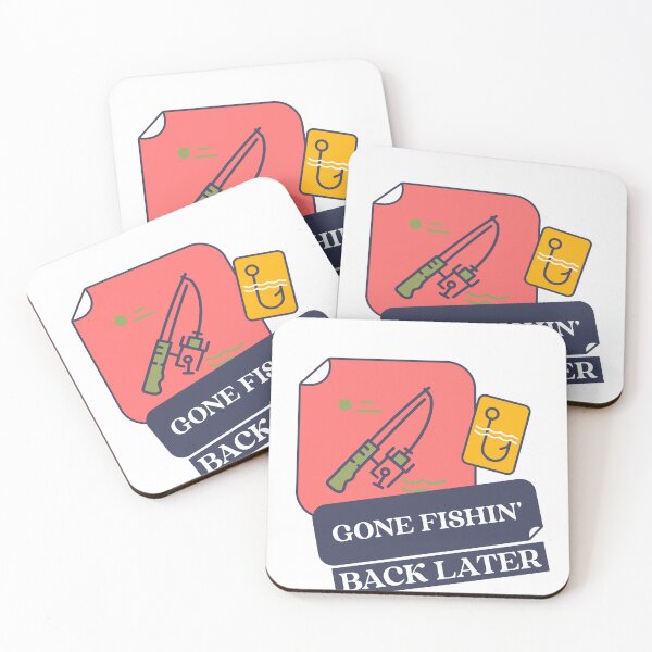 Item preview, Gone Fishing, Back later designed and sold by Hayes Printology.
