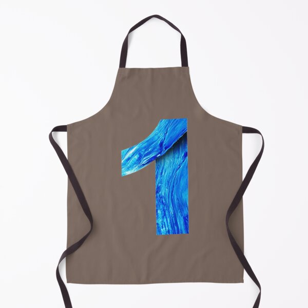 Artikelvorschau, The Number One - Electric Blue Impasto entworfen und verkauft von Artsy Corner.