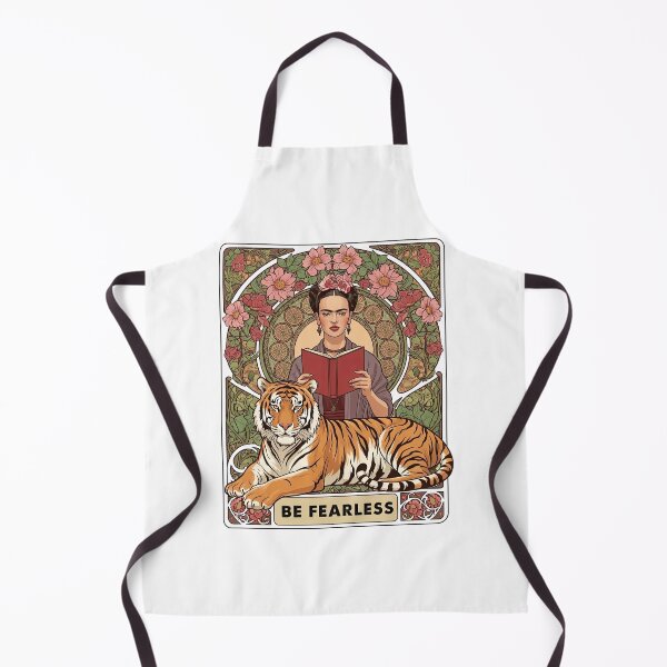 Item preview, Be Fearless Frida Kahlo Portrait with Tiger designed and sold by TeeARTHY.