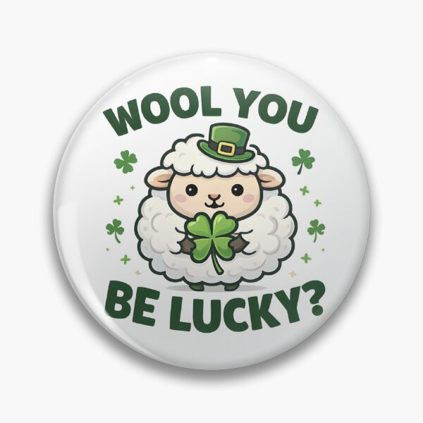 Item preview, Wool You Be Lucky Funny Kawaii Sheep  designed and sold by Michalsky99.