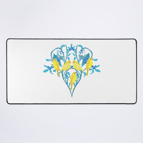 Item preview, Yellow birds heart shaped floral composition designed and sold by olenapetol.