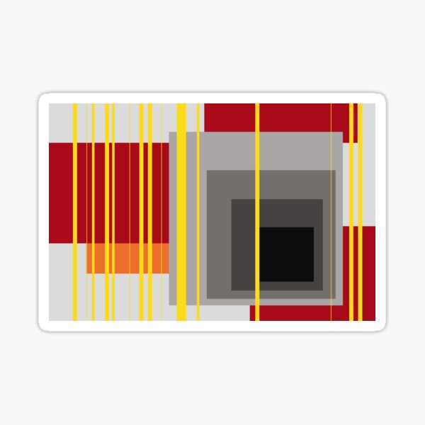 Artikel-Vorschau von Rechtecke und Linien Design gelb grau rot schwarz, designt und verkauft von Move-Art.