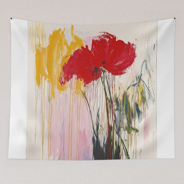 Item preview, Original Paintings by Cy Twombly, Cy Twombly Color Landscape Art designed and sold by OilArtLittle.