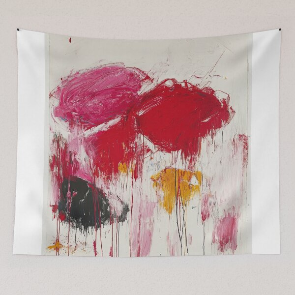Item preview, Original Paintings by Cy Twombly, Cy Twombly Color Landscape Art designed and sold by OilArtLittle.