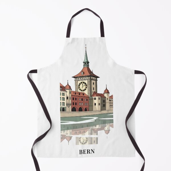 Item preview, Bern Historic Clock Tower Aerial View designed and sold by AbanoubStore.