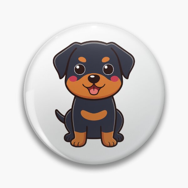 Artikelvorschau, Kawaii Rottweiler entworfen und verkauft von Yviemakes.