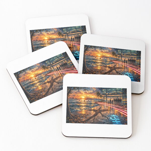 Item preview, Miami Sunset  designed and sold by MaroshBaizaArt.