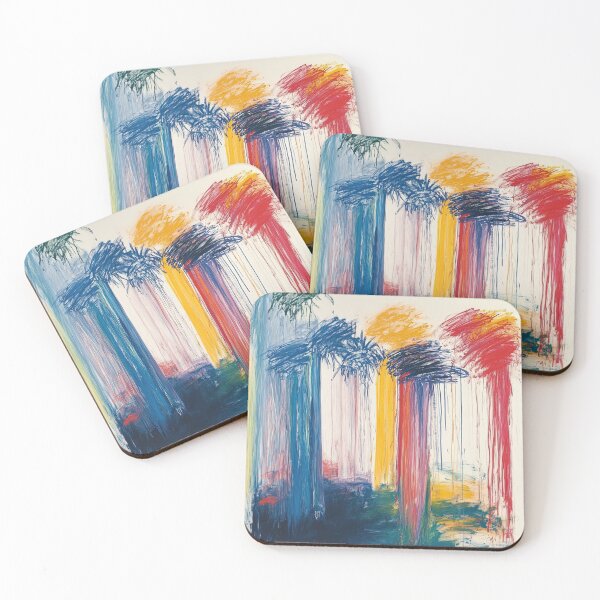 Item preview, Original Paintings by Cy Twombly, Cy Twombly Color Landscape Art designed and sold by OilArtLittle.