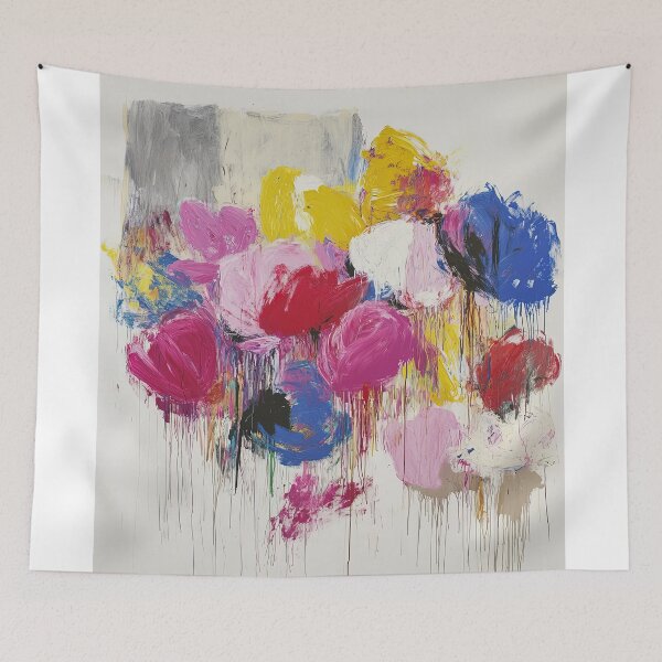 Item preview, Original Paintings by Cy Twombly, Cy Twombly Color Landscape Art designed and sold by OilArtLittle.