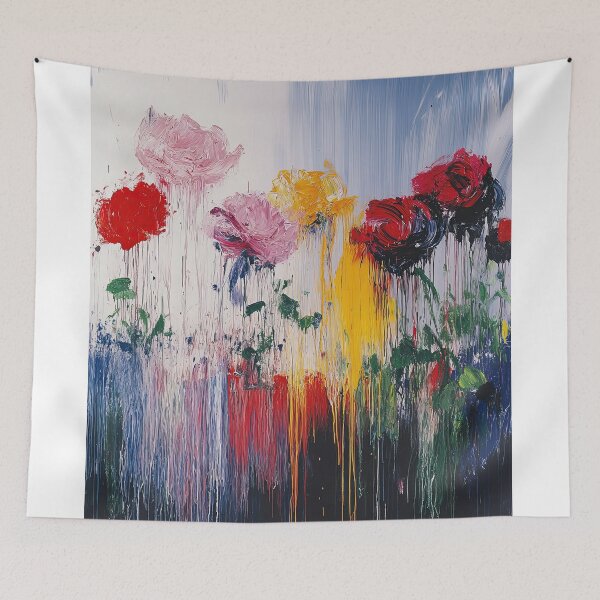 Item preview, Original Paintings by Cy Twombly, Cy Twombly Color Landscape Art designed and sold by OilArtLittle.