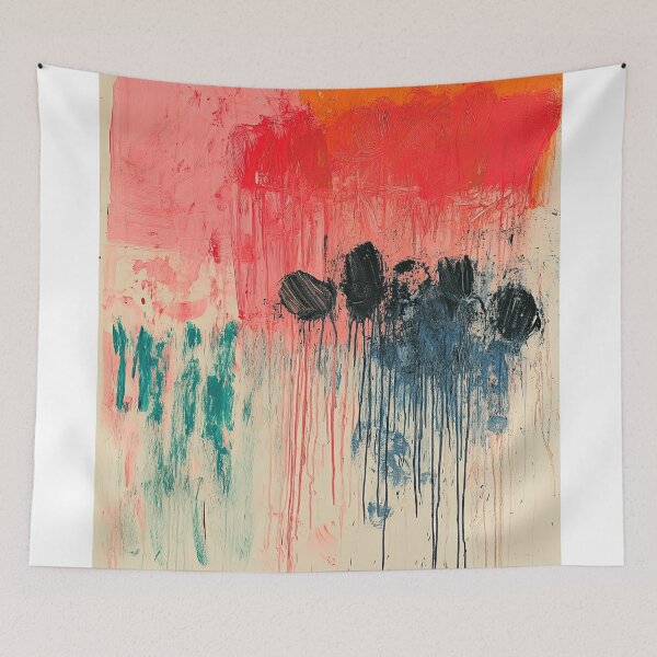 Item preview, Original Paintings by Cy Twombly, Cy Twombly Color Landscape Art designed and sold by OilArtLittle.
