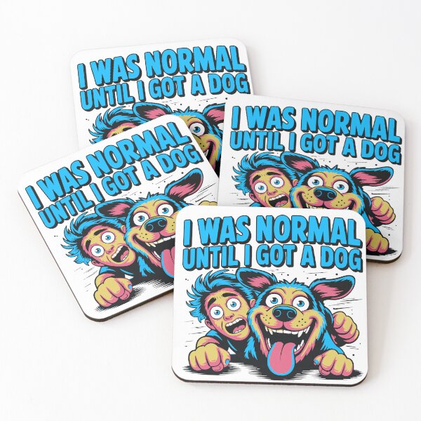 Item preview, Dog Dad - I Was Normal Till I Got a Dog – Funny Cartoon Meme Dog Lover Shirt designed and sold by EvolvCustoms.