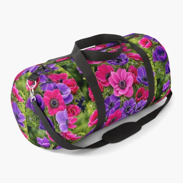 Item preview, Vibrant Pink and Purple Anemone De Caen Field designed and sold by Dreamy Armine Art.