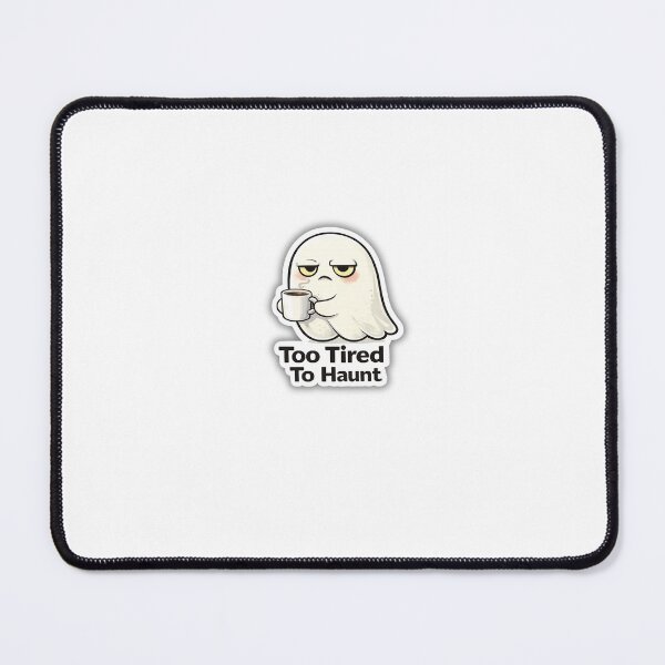 Item preview, Too Tired To Haunt Cute Ghost Sticker designed and sold by Stickerstore01.