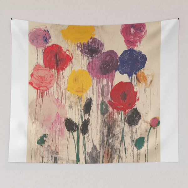 Item preview, Original Paintings by Cy Twombly, Cy Twombly Color Landscape Art designed and sold by OilArtLittle.