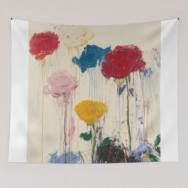 Item preview, Original Paintings by Cy Twombly, Cy Twombly Color Landscape Art designed and sold by OilArtLittle.