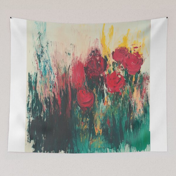 Item preview, Original Paintings by Cy Twombly, Cy Twombly Color Landscape Art designed and sold by OilArtLittle.