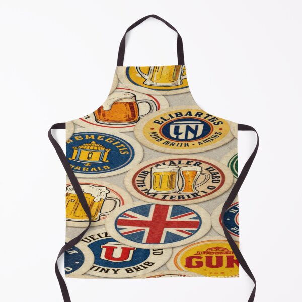 Item preview, Global Beermat Collage – Retro Pub Pattern Inspired by World Beer Cultures designed and sold by nigejohn.