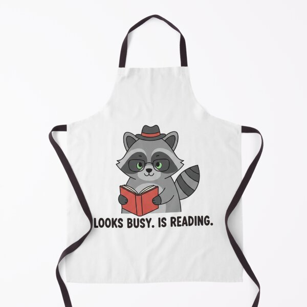 Item preview, Looks Busy Is Reading Funny Raccoon Sticker Cute Book Lover Introvert designed and sold by ZYNORAworld.