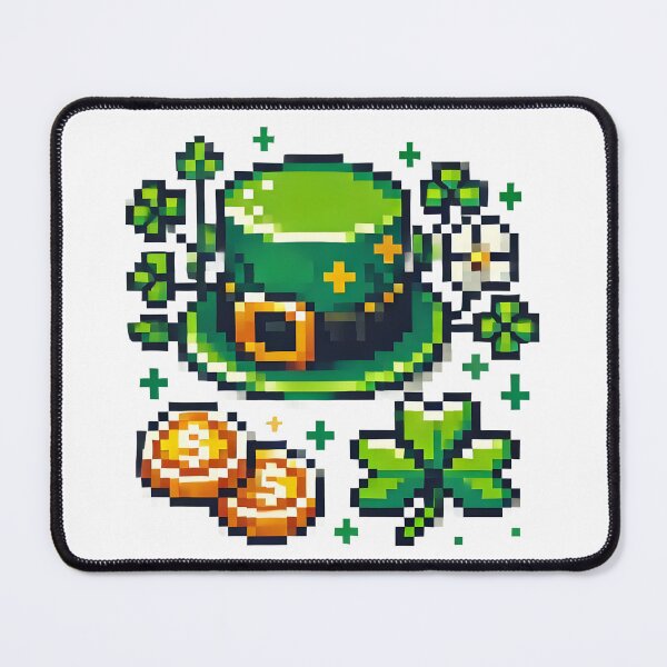 Item preview, Retro Pixel Leprechaun Hat St Patricks Day. designed and sold by The-T-In-Retro.