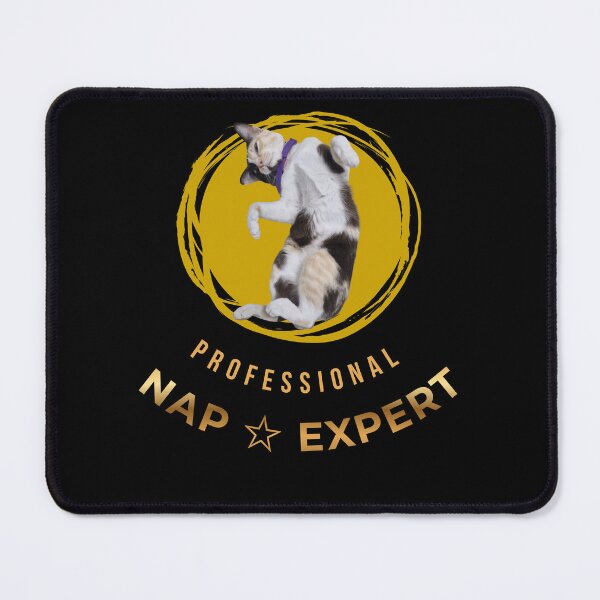 Item preview, Professional Nap Expert – Funny Lazy Cat Badge Design designed and sold by Khong-Khwan.