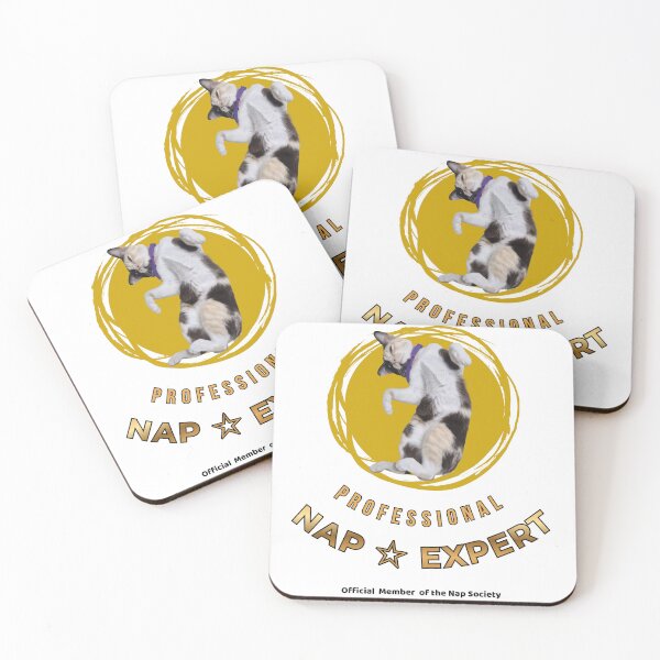 Item preview, Professional Nap Expert – Funny Lazy Cat Badge Design designed and sold by Khong-Khwan.