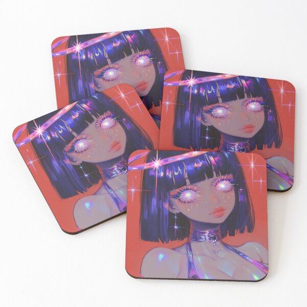 Item preview, Celestial Halo Girl With Galaxy Eyes designed and sold by bubblegoth.