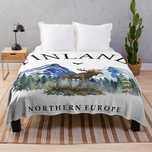 Item preview, Wild Finland: Moose, Mountains, and Coordinates designed and sold by Shopeon Designs.