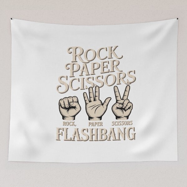 Item preview, For gamers and streamers. Rock Paper Scissors Flashbang designed and sold by JaroCreates.