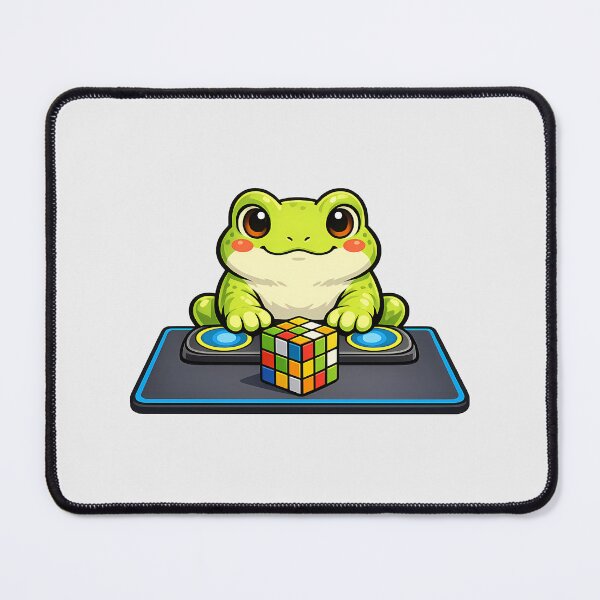 Item preview, Cute Frog Speedcubing Timer Start designed and sold by Ombrya.