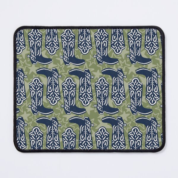 Item preview, Green Cowboy Boot Wild West Pattern  designed and sold by Patternandflow.