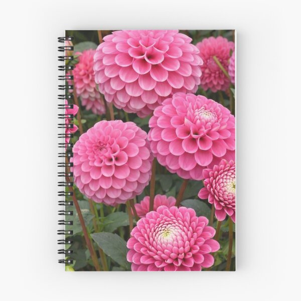 Item preview, Lush Pink Dahlias with Intricate Geometric Petals designed and sold by Dreamy Armine Art.