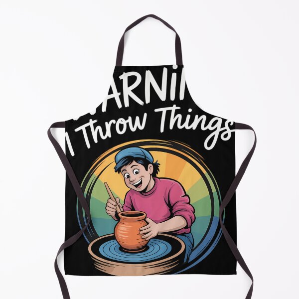 Item preview, Funny Pottery - Warning I Throw Things designed and sold by tiekanamac.