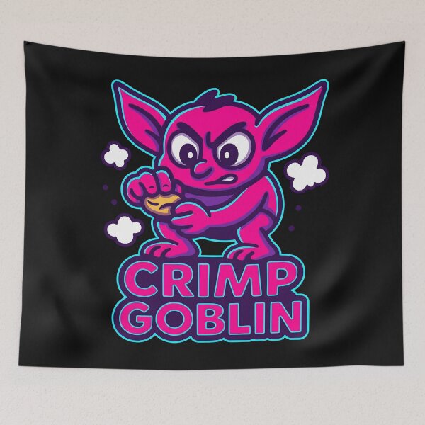 Item preview, Crimp Goblin Bouldering Rock Climbing Neon Aesthetic 2026 designed and sold by MarCinu Art.
