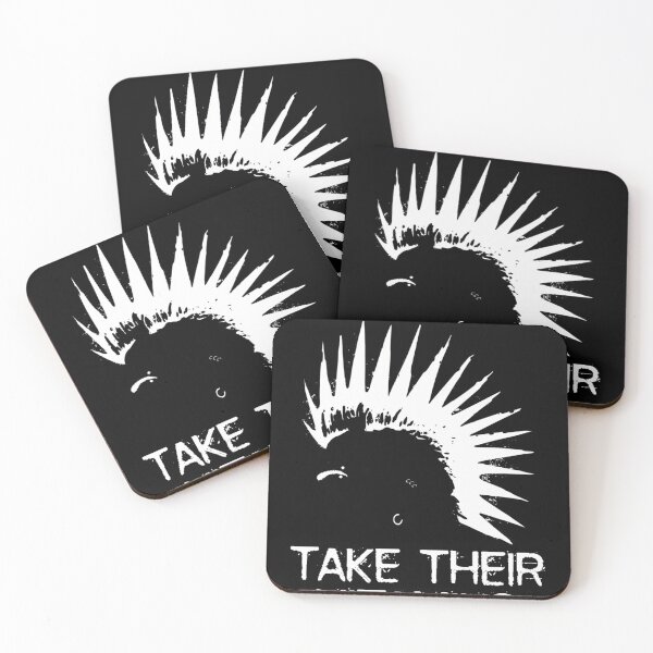 Item preview, Real Punks Take Their Vitamins in White Text  designed and sold by Rasha Alaraby.