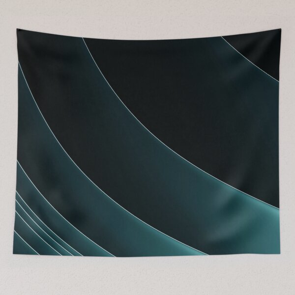 Item preview, Dark Blue and White Curved Lines designed and sold by Zelmaroof.
