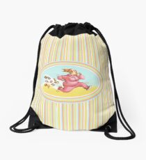 Burn calories with sport Drawstring Bag