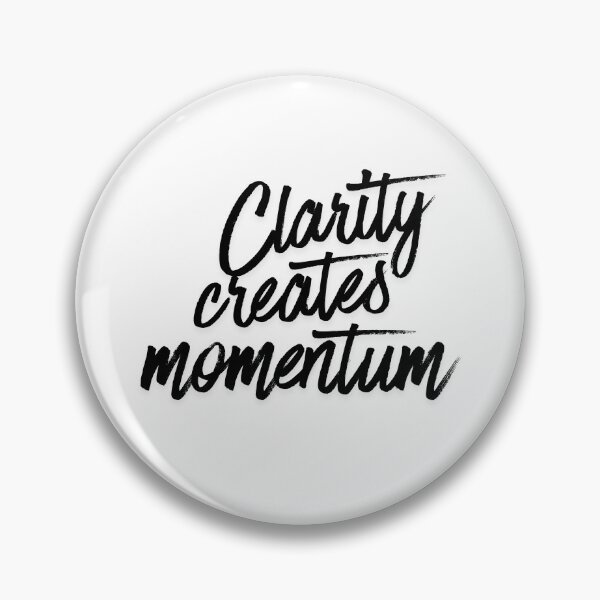 Item preview, Clarity Creates Momentum – Minimalist Focus & Growth Mindset Quote designed and sold by AXIS-EQUILIBRIO.