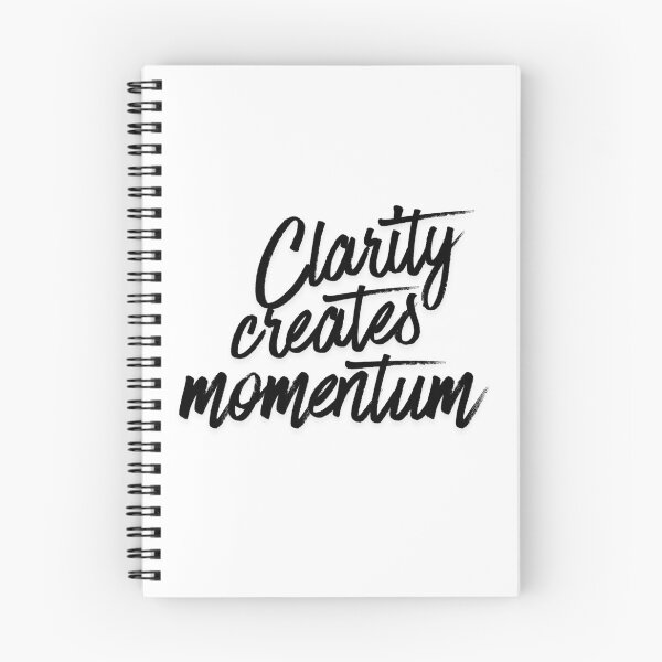 Item preview, Clarity Creates Momentum – Minimalist Focus & Growth Mindset Quote designed and sold by AXIS-EQUILIBRIO.