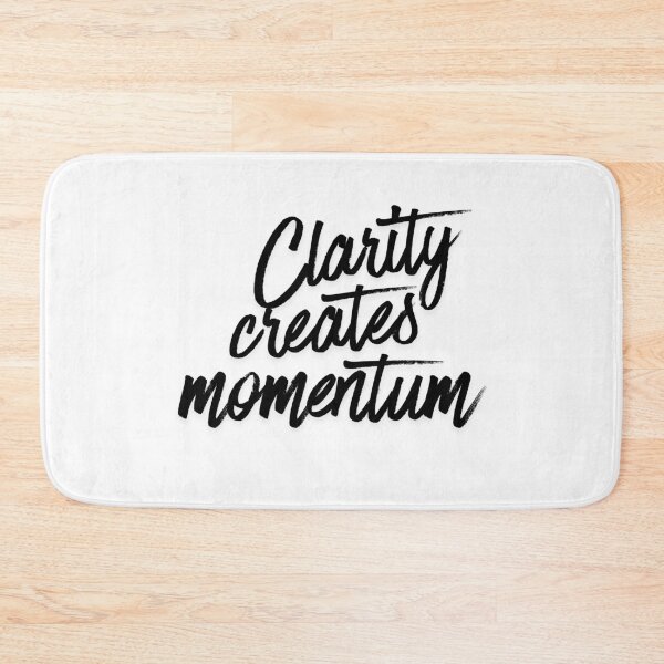 Item preview, Clarity Creates Momentum – Minimalist Focus & Growth Mindset Quote designed and sold by AXIS-EQUILIBRIO.
