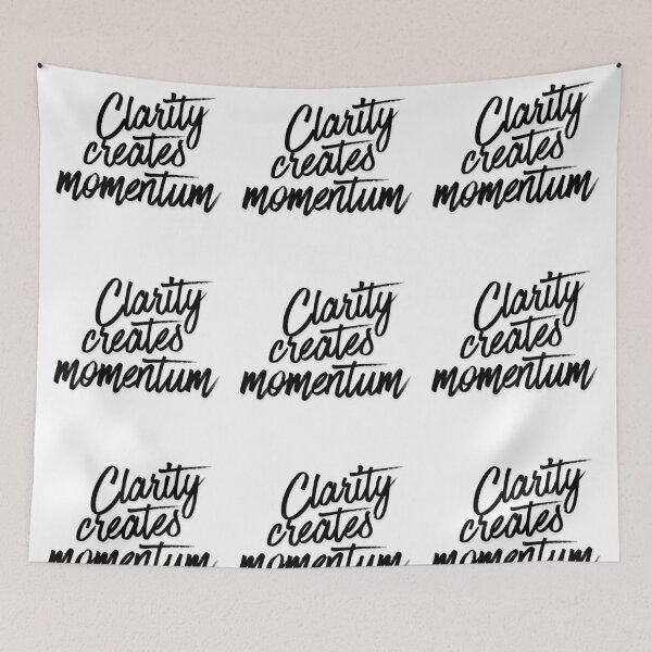 Item preview, Clarity Creates Momentum – Minimalist Focus & Growth Mindset Quote designed and sold by AXIS-EQUILIBRIO.