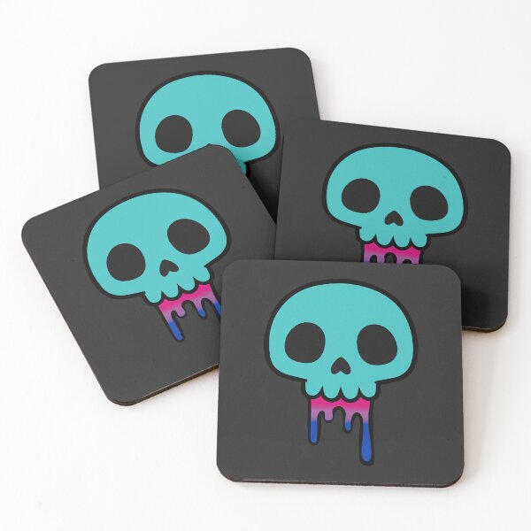 Item preview, Dripping Skull – Bisexual Pride Cute Dark Aesthetic Design designed and sold by Cannaxes Studio.