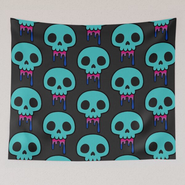Item preview, Dripping Skull – Bisexual Pride Cute Dark Aesthetic Design designed and sold by Cannaxes Studio.