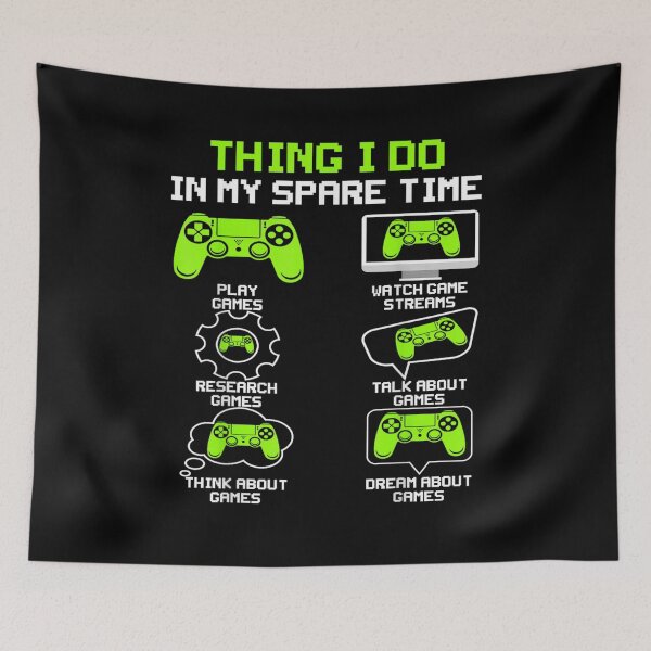 Item preview, Funny Gamer Things I Do In My Spare Time Gaming designed and sold by Goleon12.