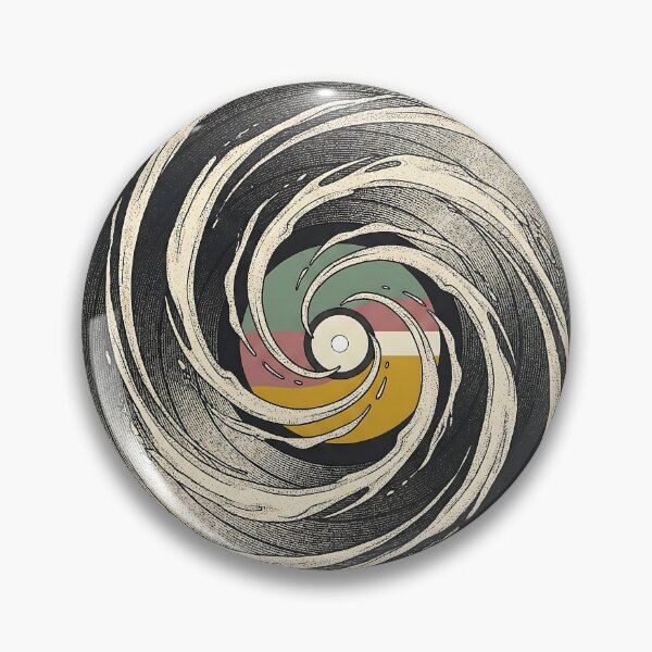 Item preview, Vintage Vinyl Record Centrifugal Spiral Stipple Art designed and sold by Mora Atelier Designs.