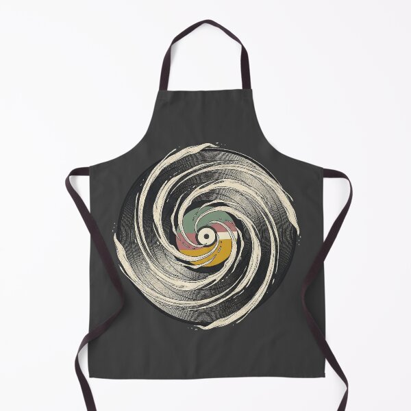 Item preview, Vintage Vinyl Record Centrifugal Spiral Stipple Art designed and sold by Mora Atelier Designs.
